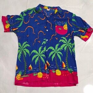 Vintage 90s Koko Knot by In Gear Fashions Tropical Island Aloha Hawaiian Shirt